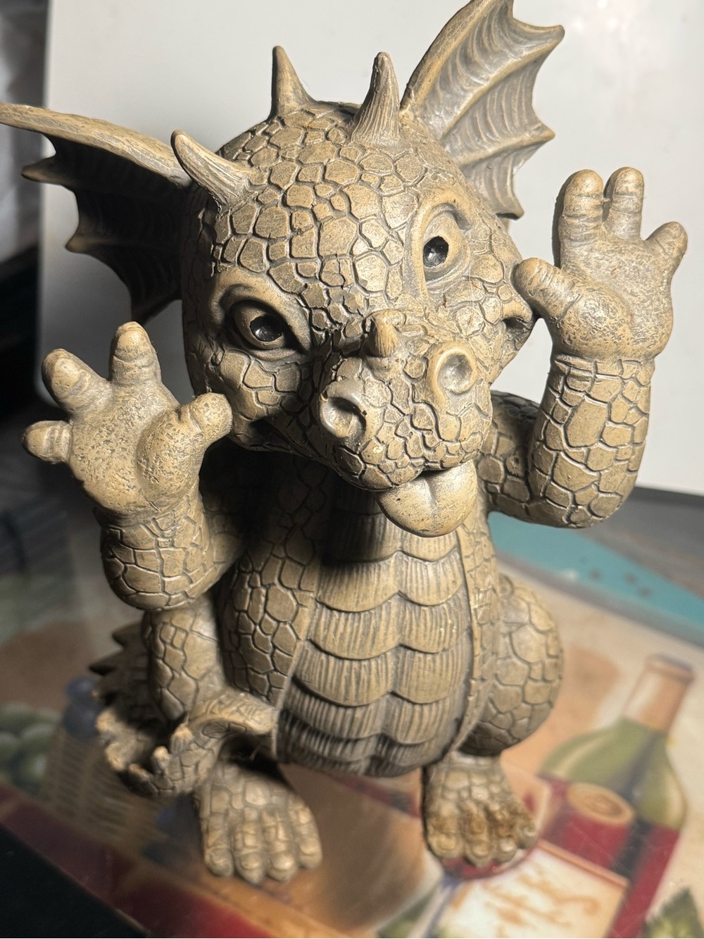 Classic Beige Dragon Terrarium Ornament – Pets Reptile Decor